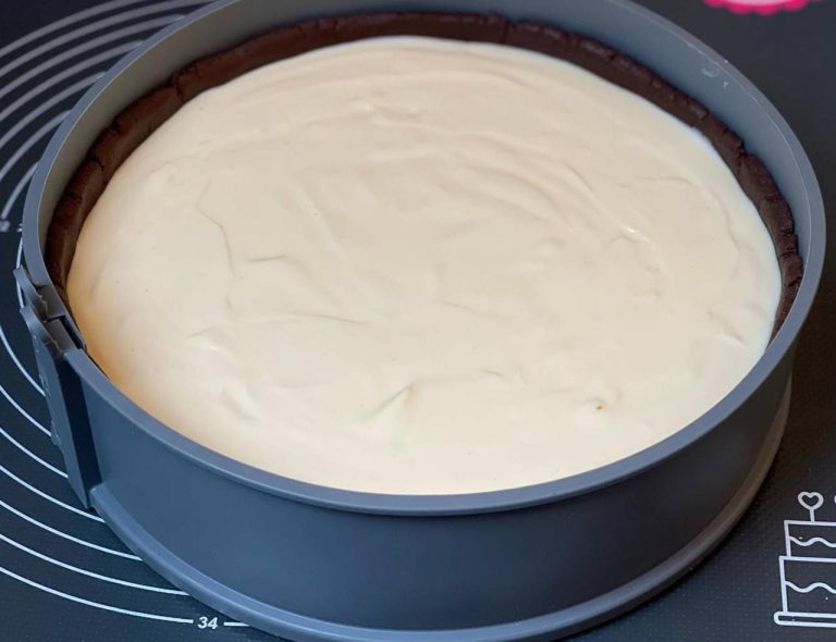 Zubereitung Omas Kaesekuchen mit Puddingpulver
