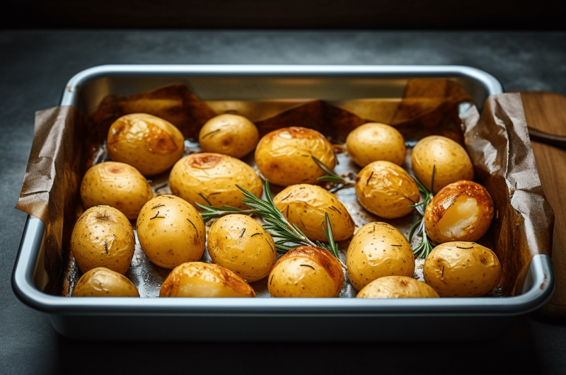Ofenkartoffeln mit Schale - fertig in 10 Minuten