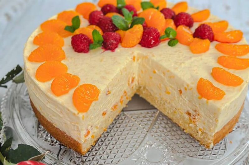 Mandarinen-Quark-Kuchen mit Geheimzutat
