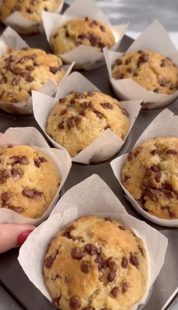 muffin mit schokostueckchen